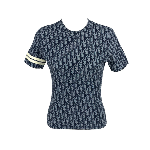 Dior Navy Logo T-Shirt - Apparel