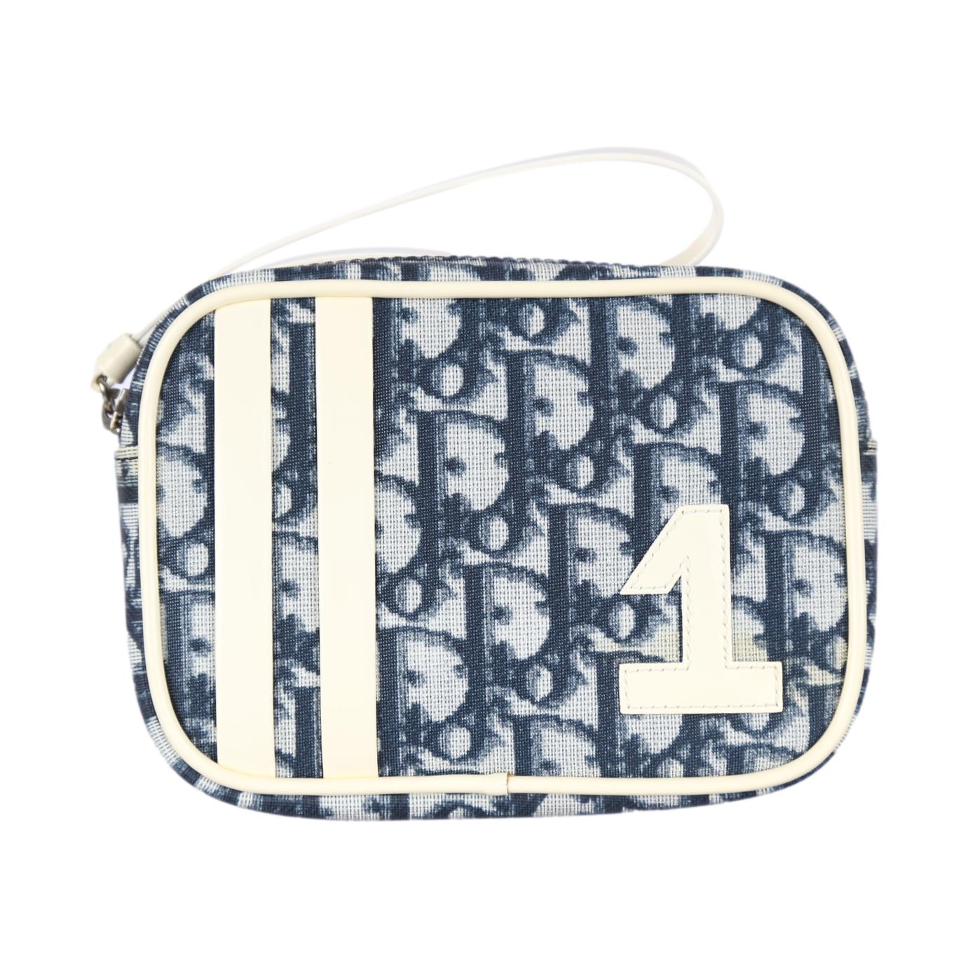 Dior Navy Logo Wristlet - Handbags