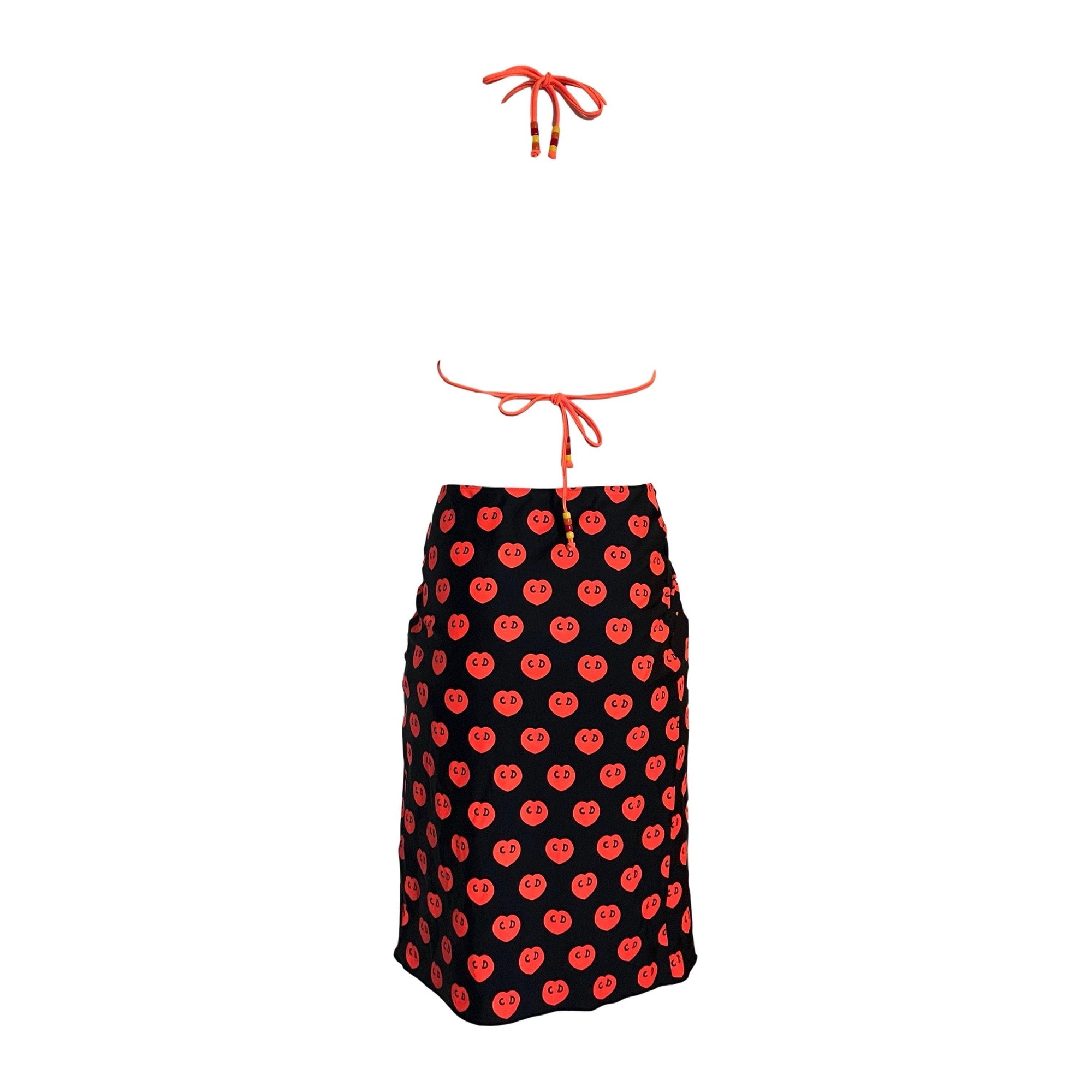 Dior Orange Heart CD Bikini Set - Swimwear