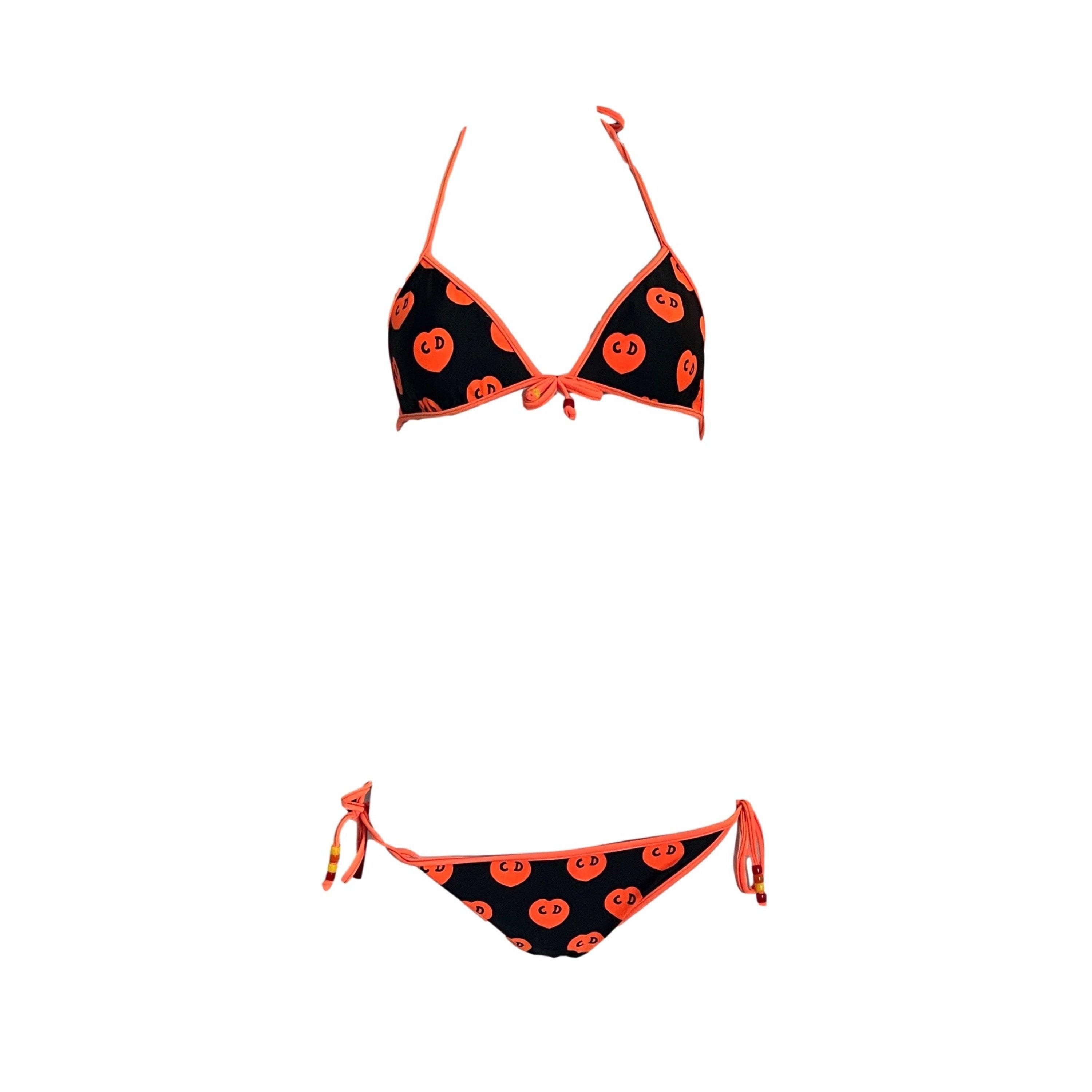 Treasures of NYC - Dior Orange Heart CD Bikini Set