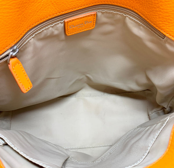 Dior Orange Logo Shoulder Bag - Handbags