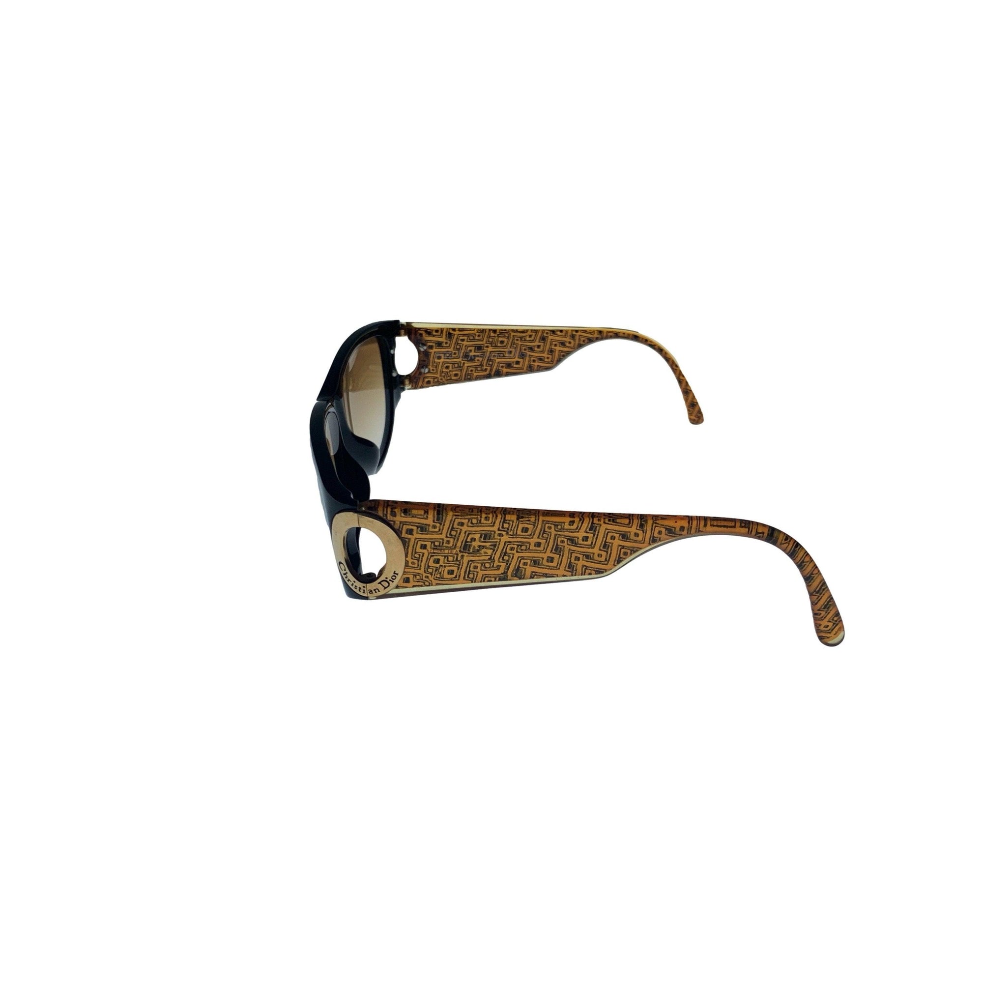 Dior Orange Ombre Print Logo Sunglasses - Accessories