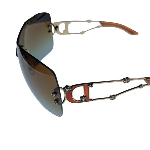 Dior Orange Ombre Rhinestone Sunglasses - Sunglasses