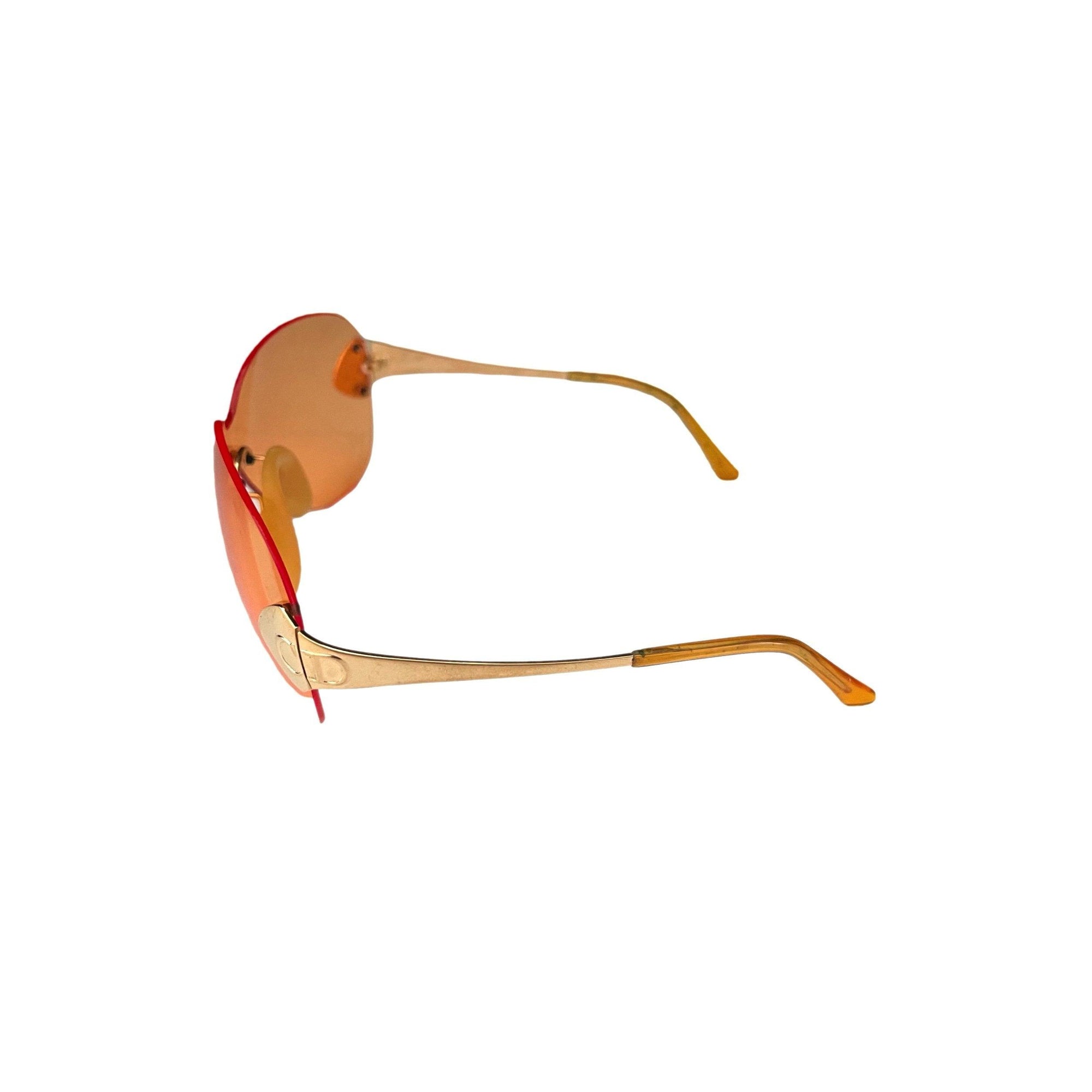 Dior Orange Rimless Sunglasses - Sunglasses
