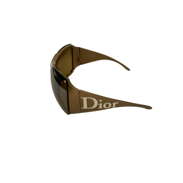 Dior Oversized Bronze Logo Sunglasses - Sunglasses