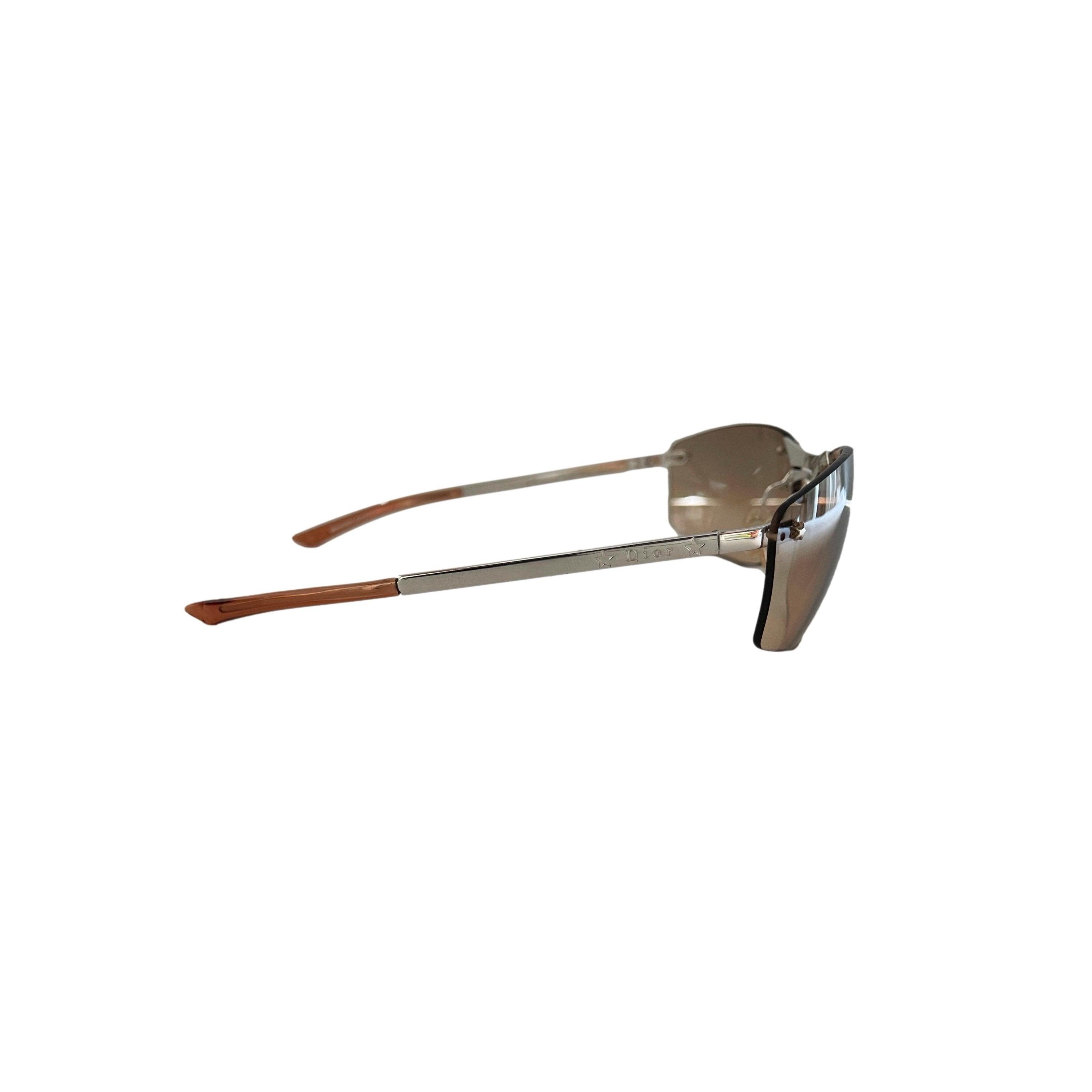 Treasures of NYC - Dior Peach Star Rimless Sunglasses
