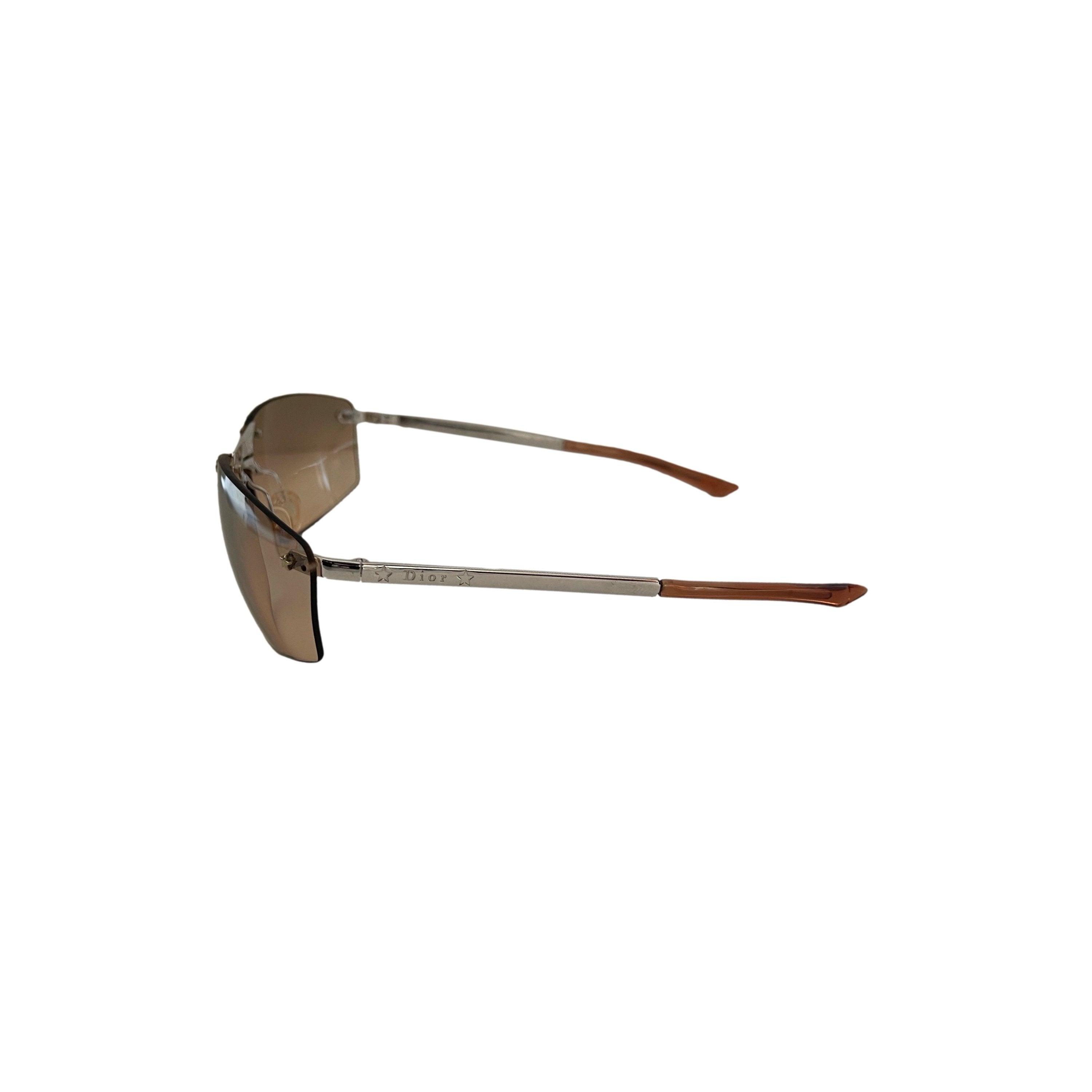 Treasures of NYC - Dior Peach Star Rimless Sunglasses