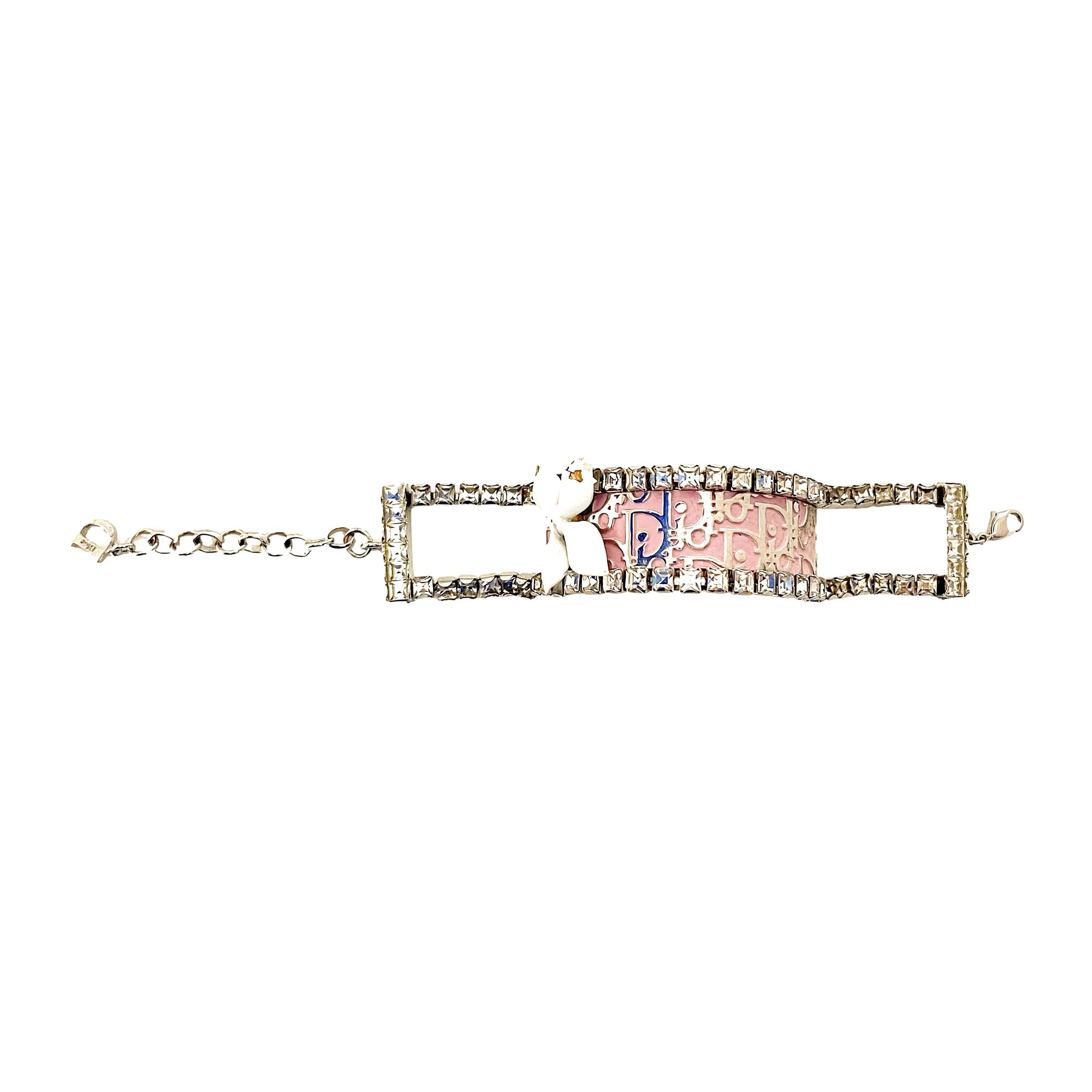 Dior Pink Large Rhinestone Bracelet - Jewelry