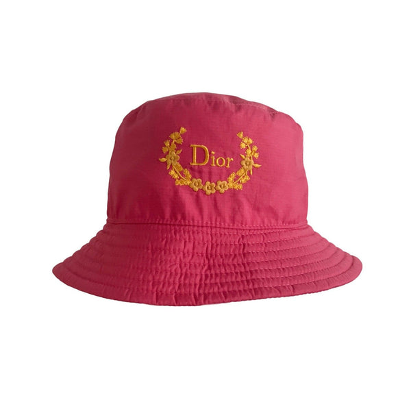 Dior Pink Logo Bucket Hat - Accessories