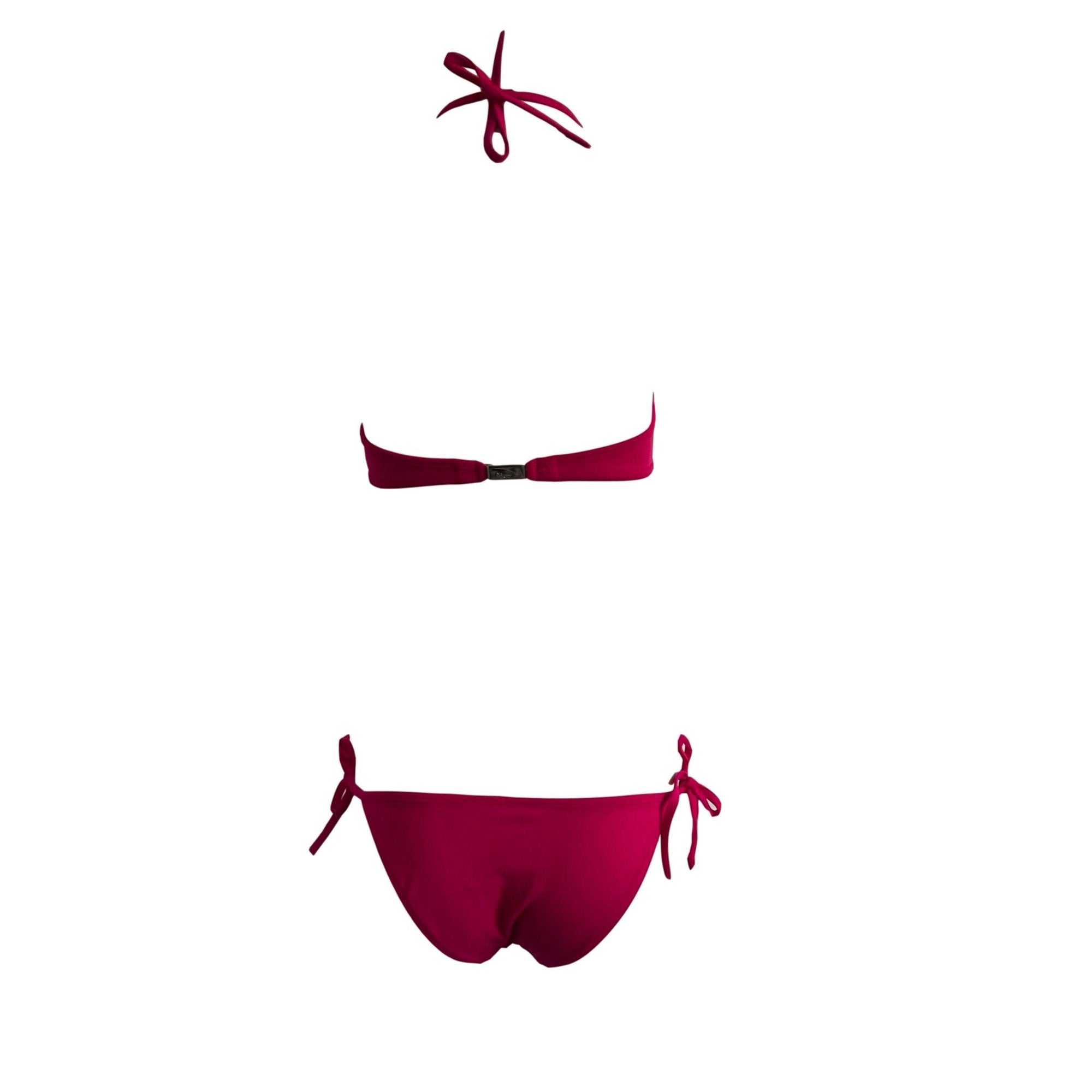 Dior Pink Logo Charm Bikini - Swimwear