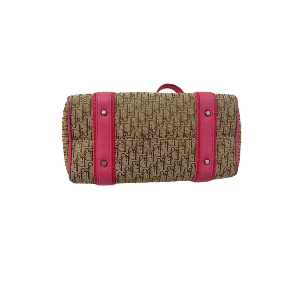 Dior Pink Logo Mini Boston Bag - Handbags