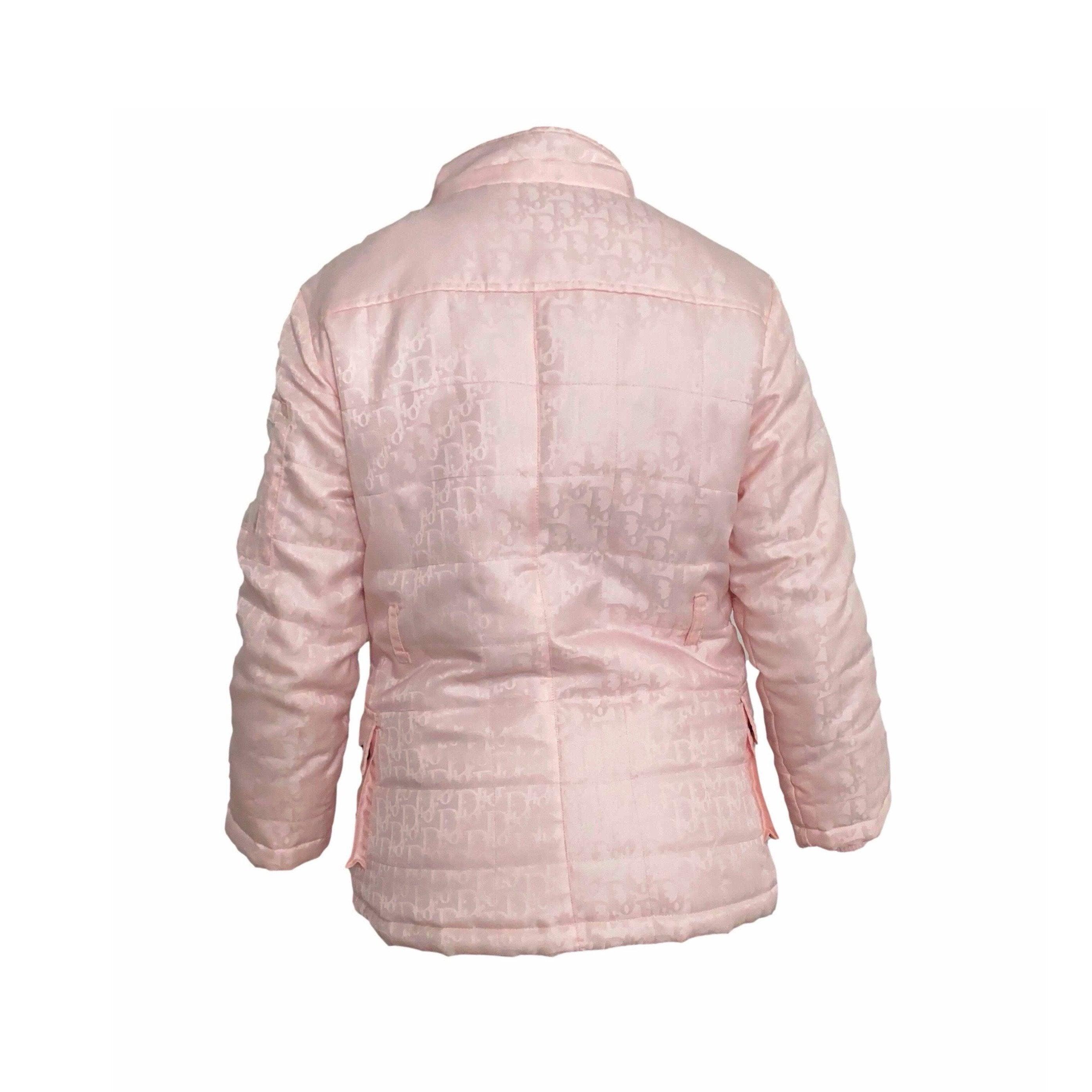 Christian Dior Pink Trotter Logo Puffer jacket – FRUIT Vintage