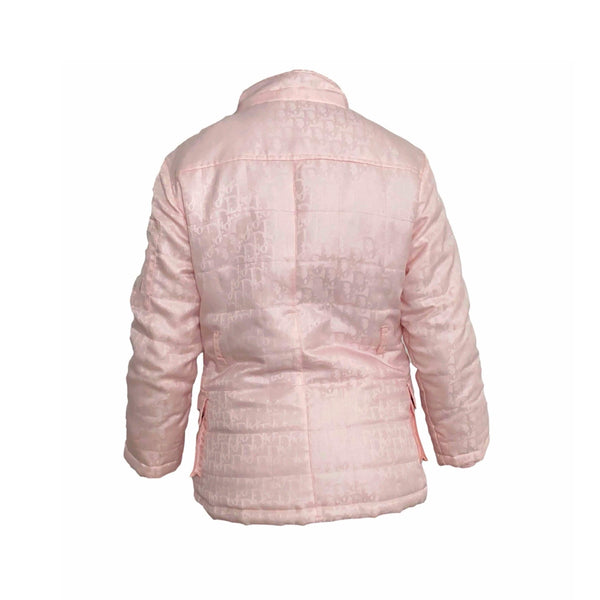 Dior Pink Logo Puffer Jacket - Apparel