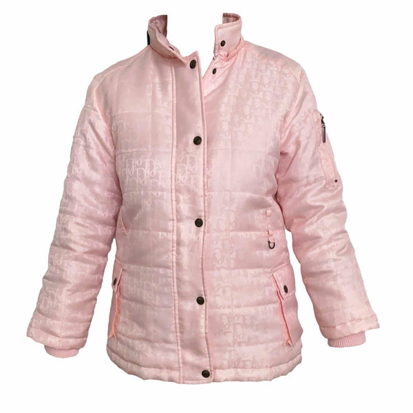 Dior Pink Logo Puffer Jacket