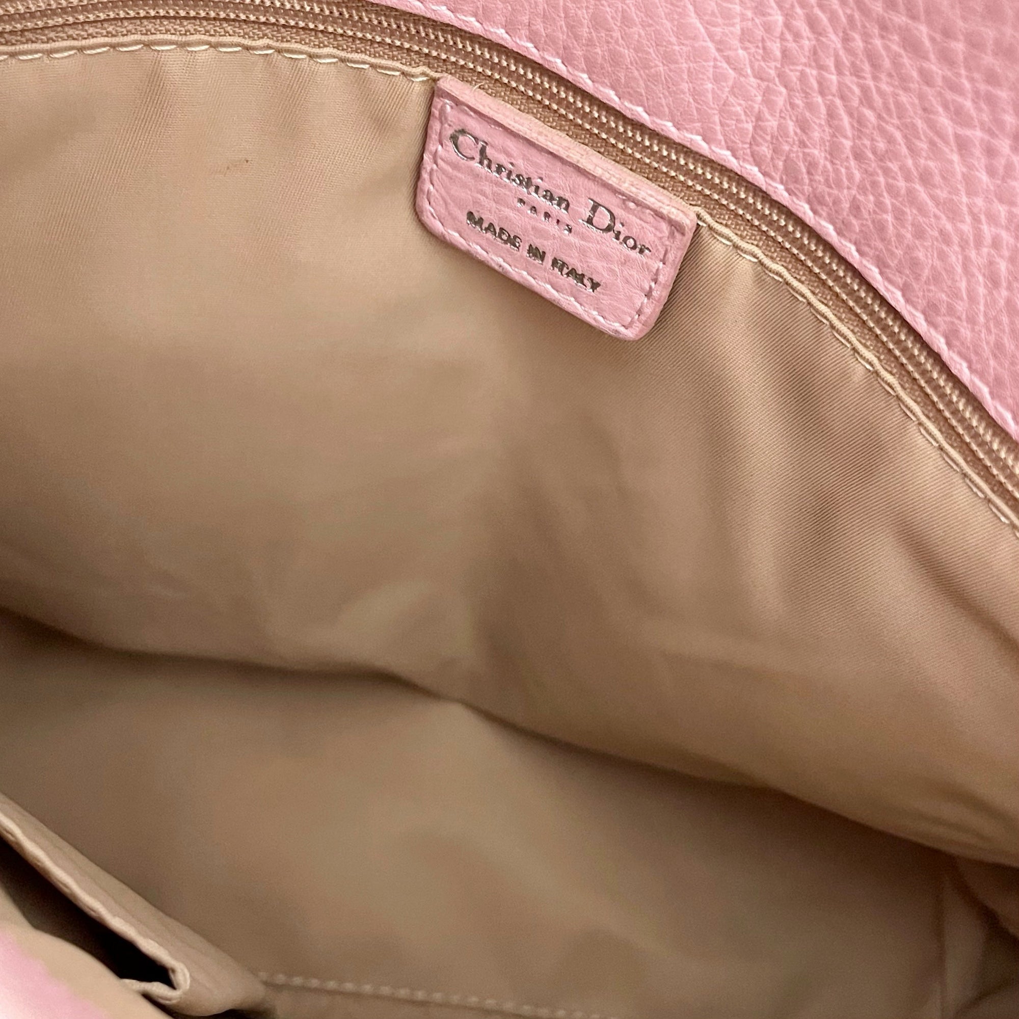 Dior Pink Logo Shoulder Bag - Handbags