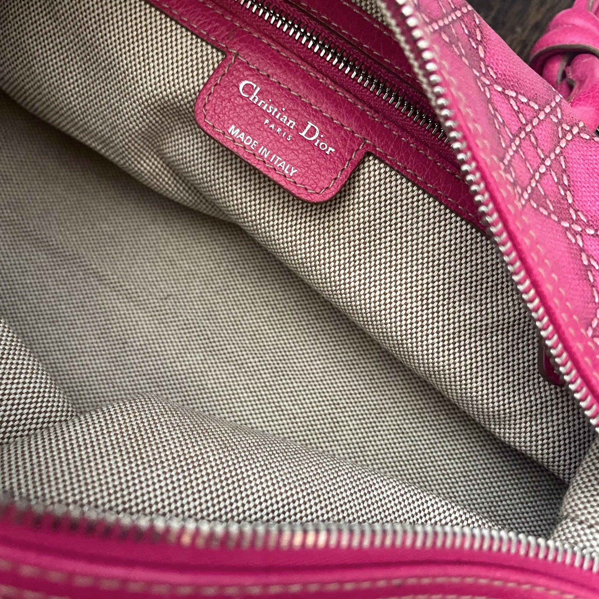 Dior Pink Logo Shoulder Bag - Handbags