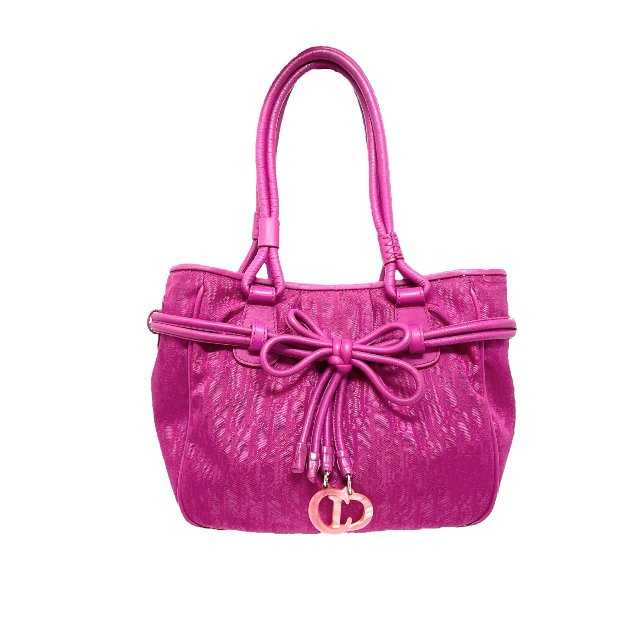 Dior Pink Logo Shoulder Bag - Handbags