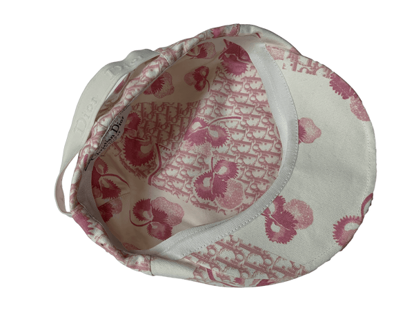 Dior Pink Monogram Blossom Newsboy Cap - Accessories