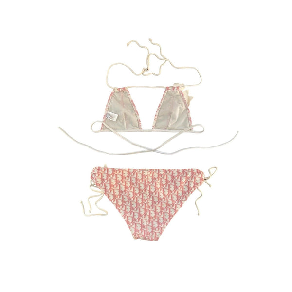 Dior Pink Monogram Floral Bikini - Swimwear