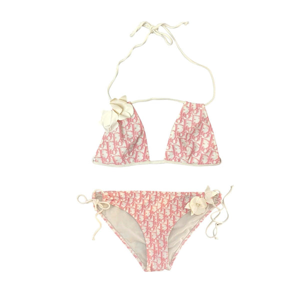 Dior Pink Monogram Floral Bikini
