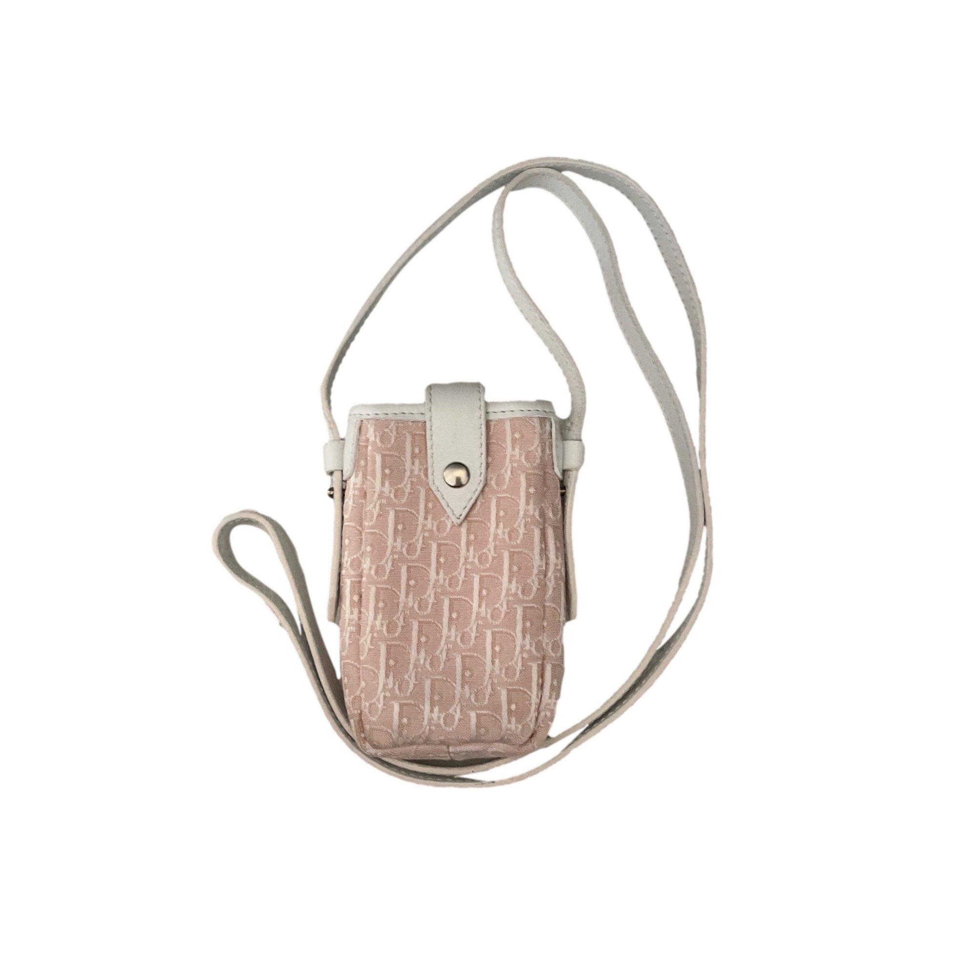 Dior Pink Monogram Micro Canvas Crossbody - Handbags
