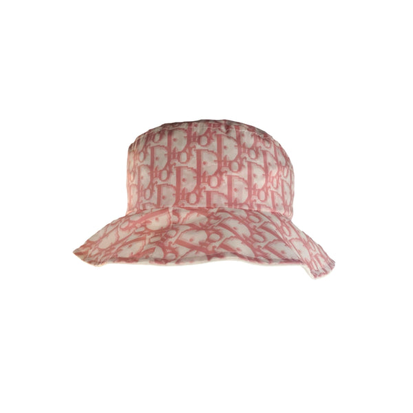 Dior Pink Monogram Nylon Bucket Hat - Accessories