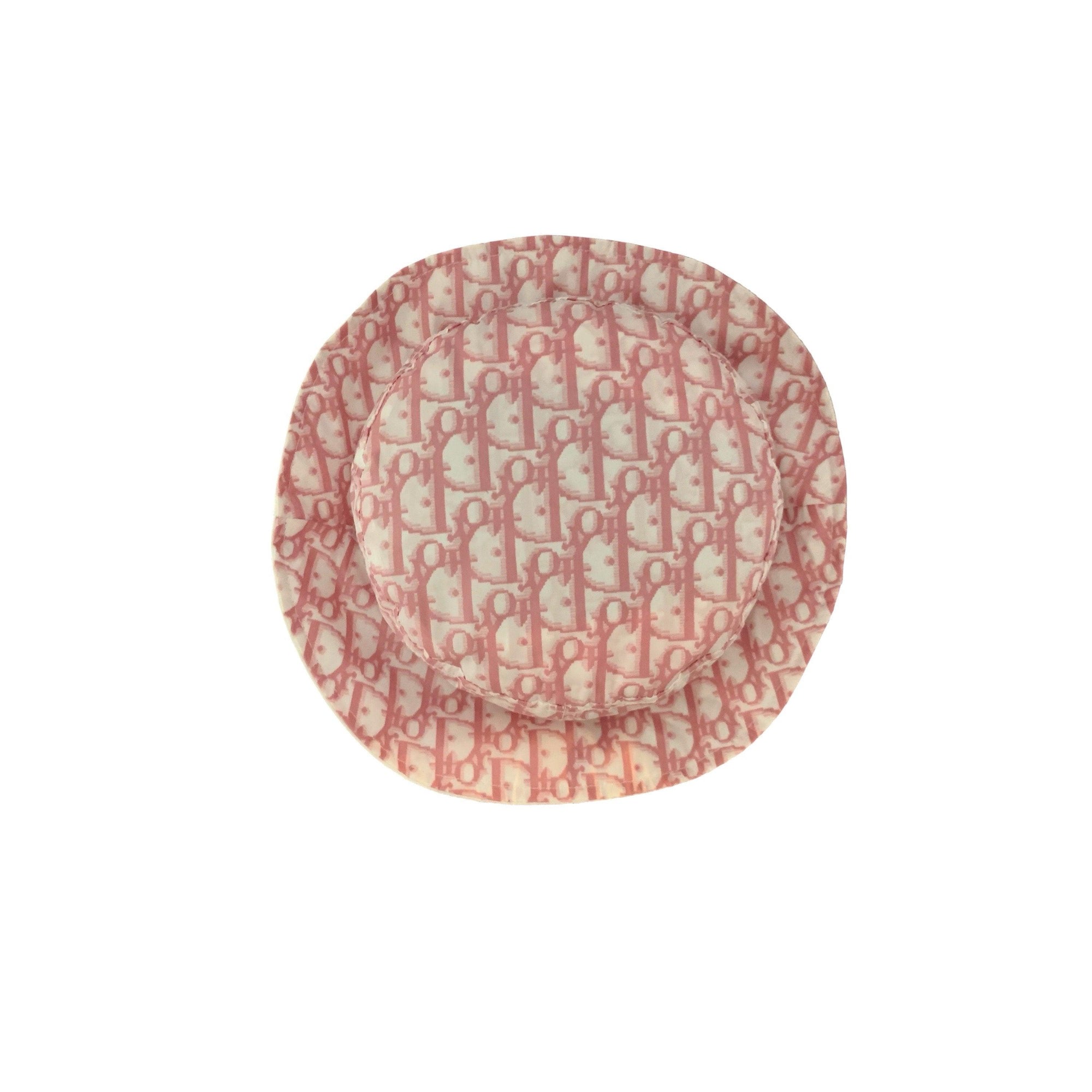 Dior Pink Monogram Nylon Bucket Hat - Accessories