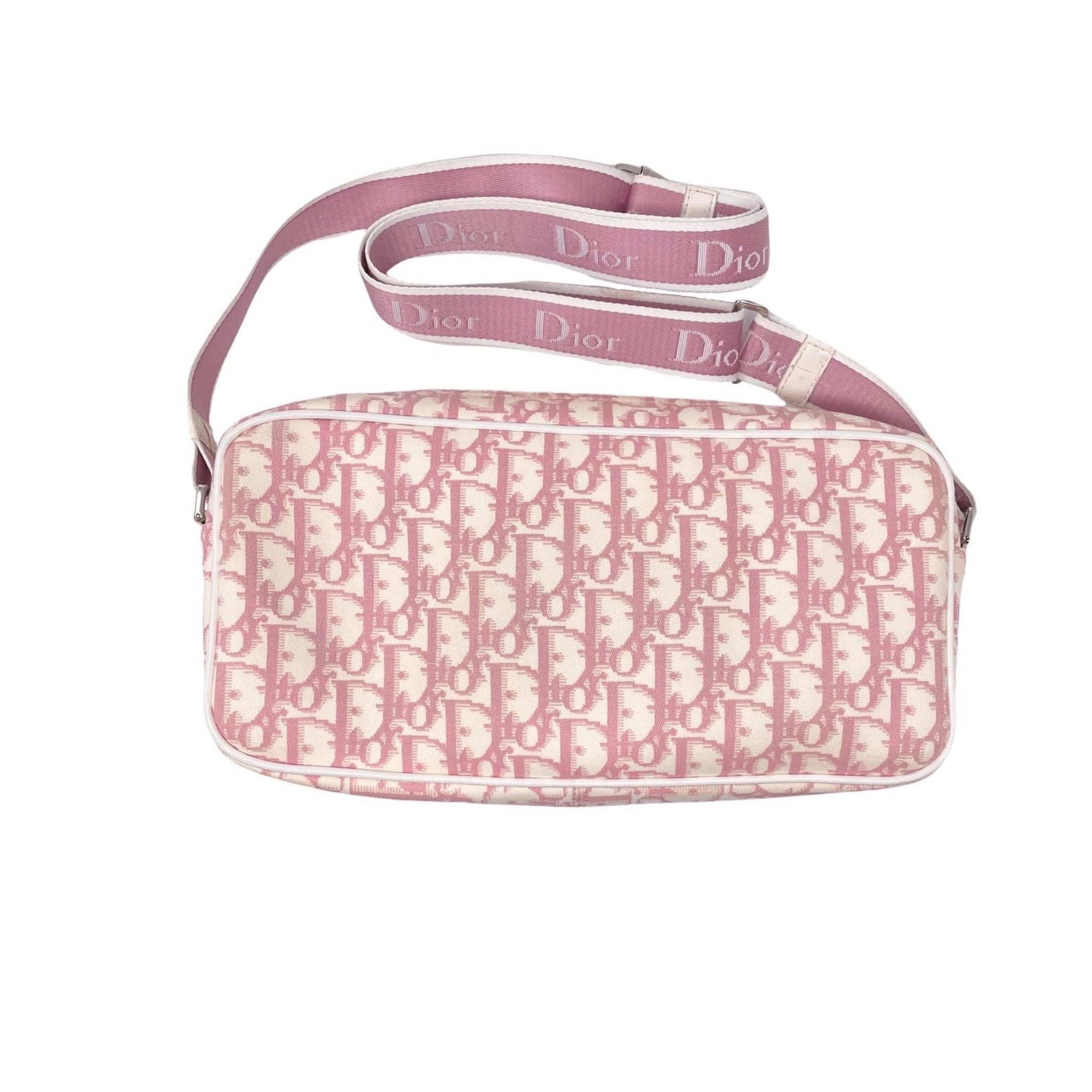 Dior Pink Monogram Rhinestone Crossbody Bag - Accessories
