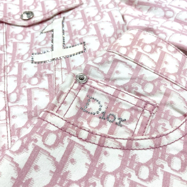 Dior Pink Monogram Rhinestone Set - Apparel