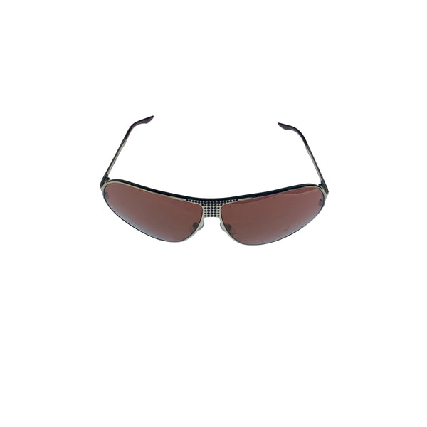 Dior Pink Rhinestone Aviator Sunglasses - Accessories