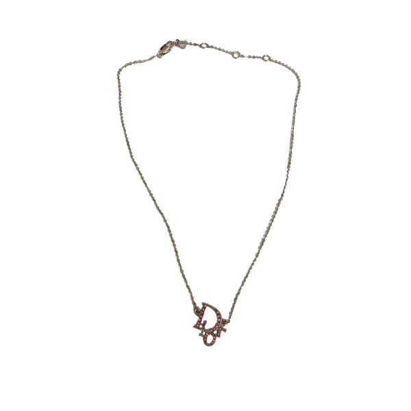 Dior Pink Rhinestone Necklace - Jewelry