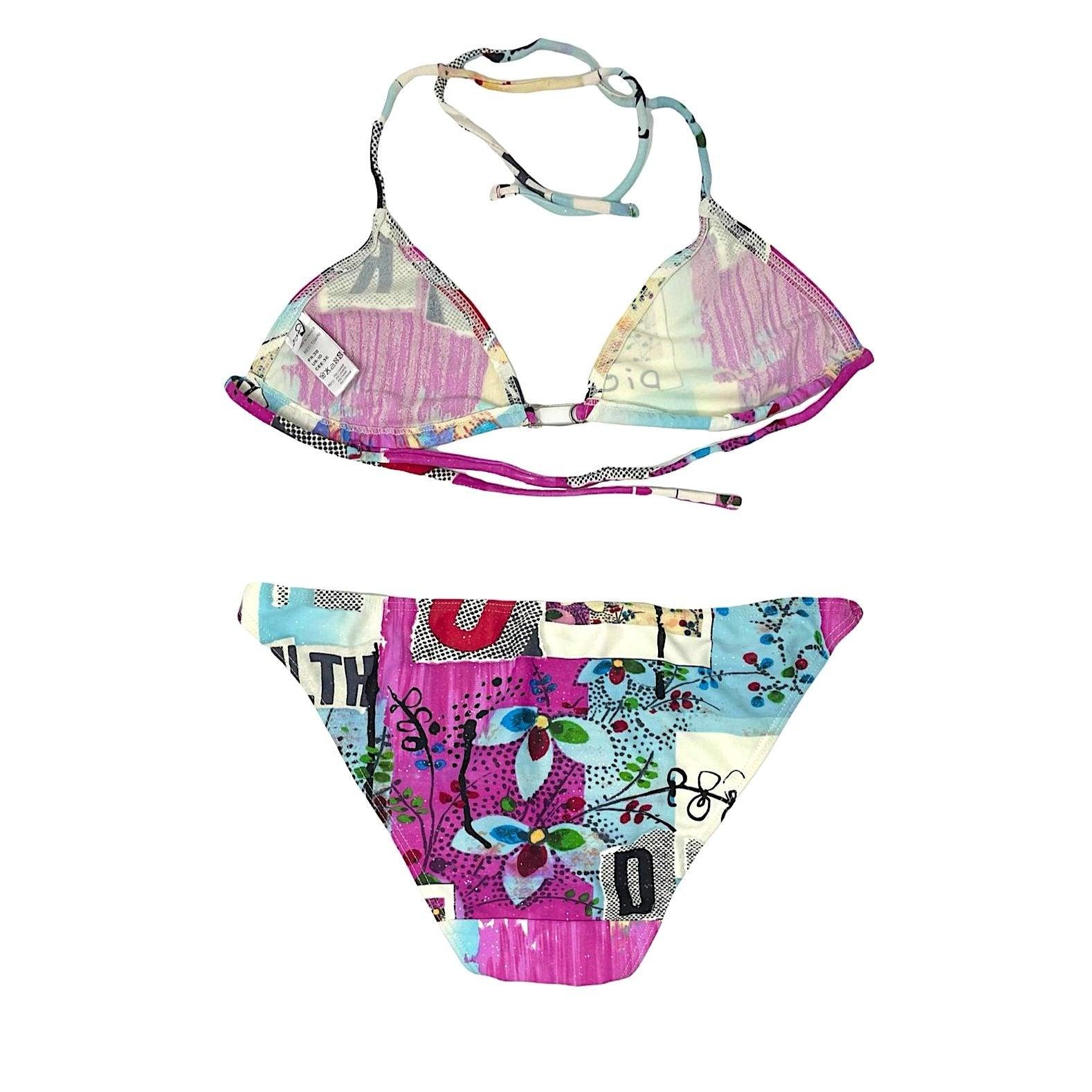 Treasures of NYC - Dior Pink Rhinestone Safety Pin Bikini