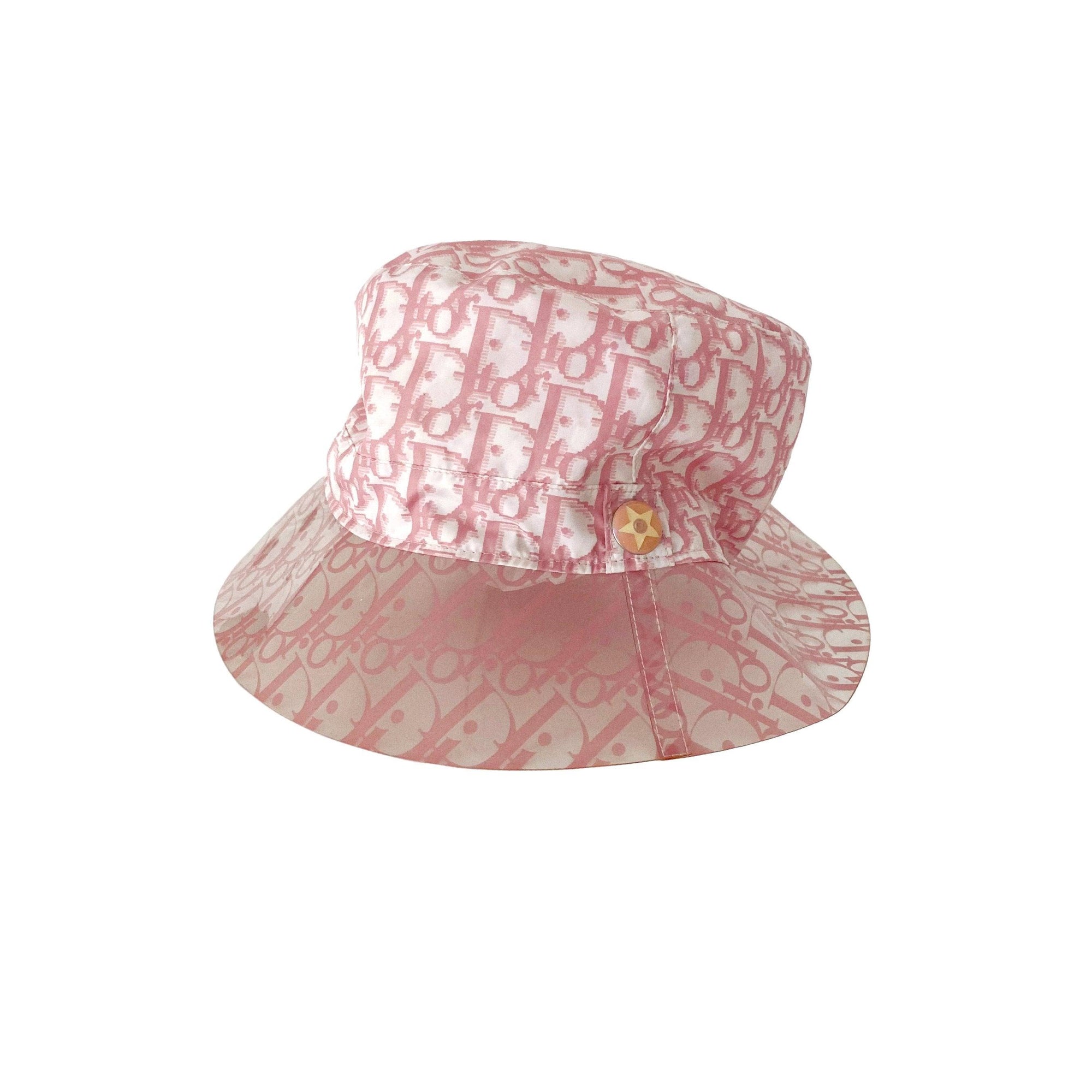 Treasures of NYC Dior Pink Transparent Rim Bucket Hat