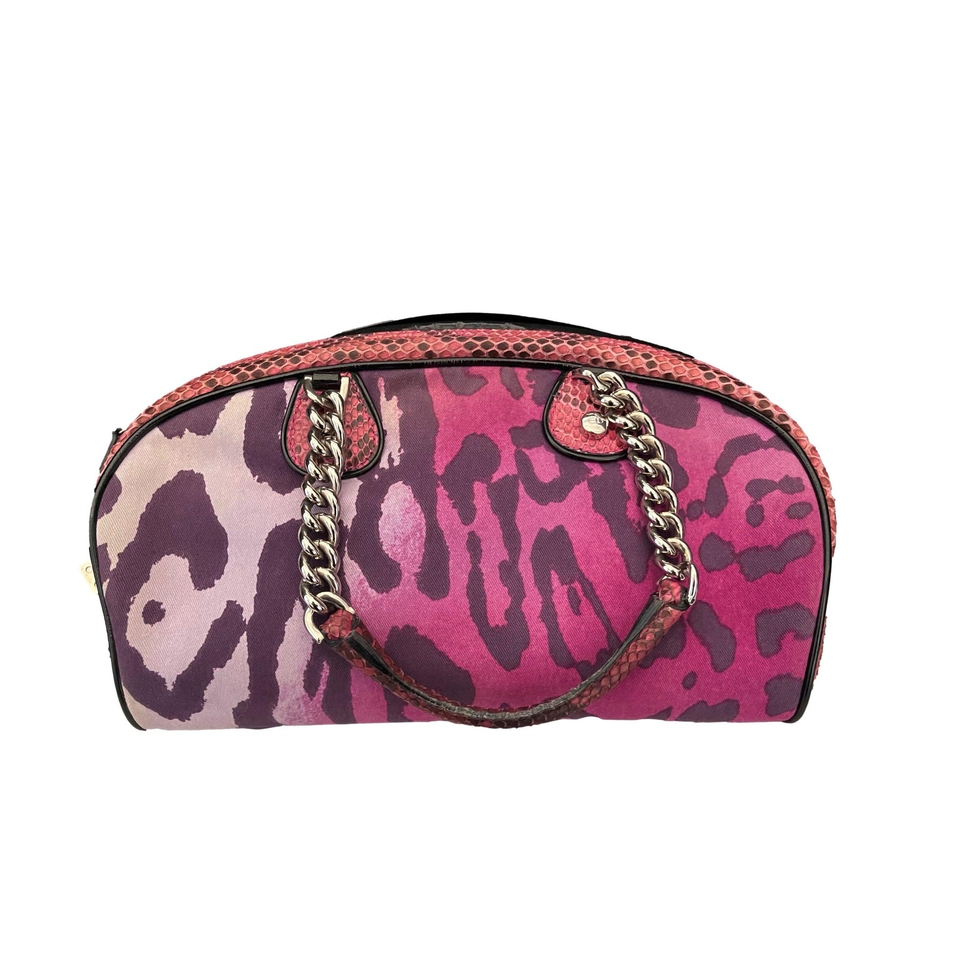 Dior Purple Mixed Media Gamber Shoulder Bag - Handbags