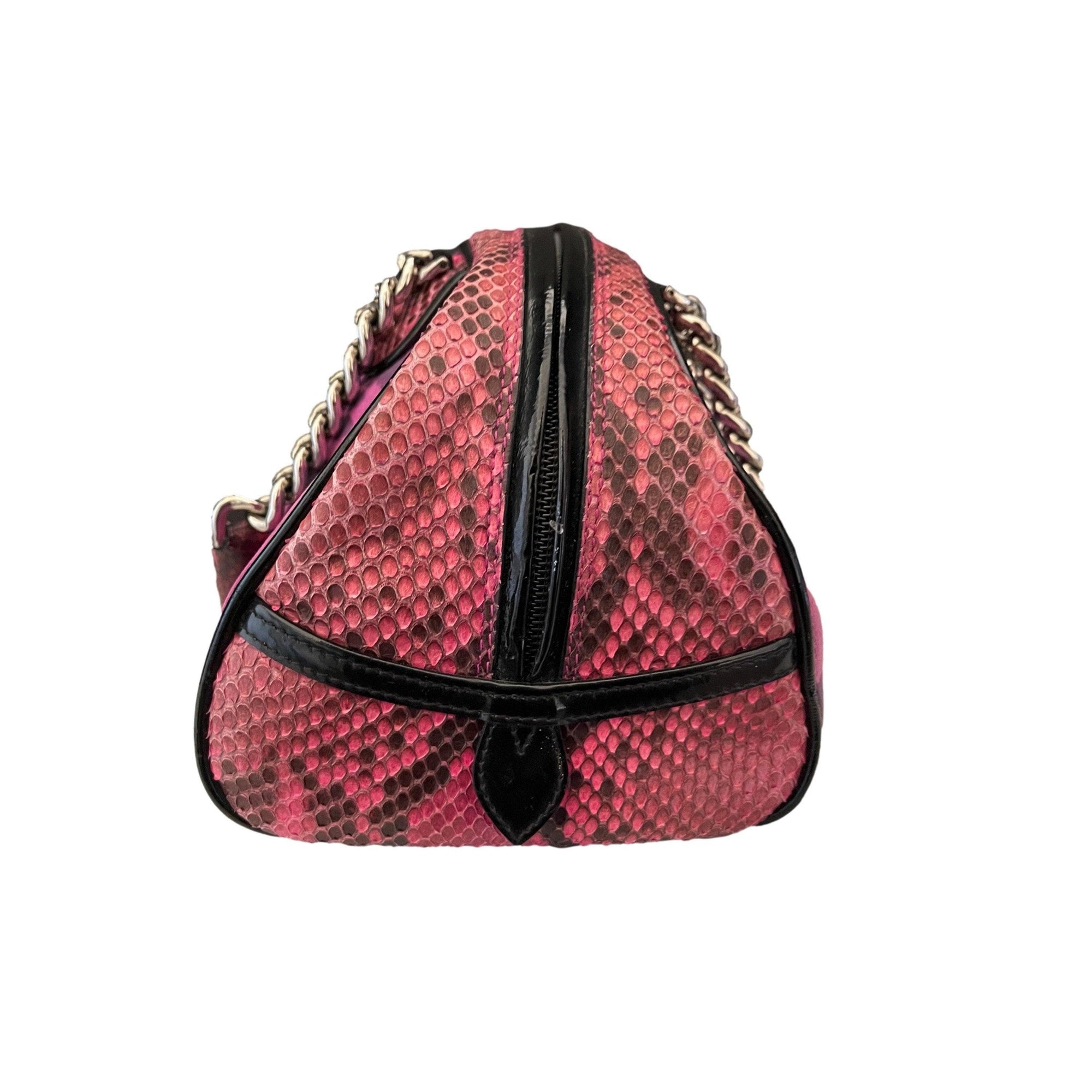 Dior Purple Mixed Media Gamber Shoulder Bag - Handbags