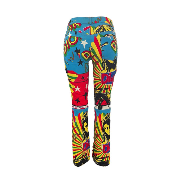 Weed Pants Rasta Bob Marley Comfortable Unisex Straight Hippie Festival  Groovy | eBay