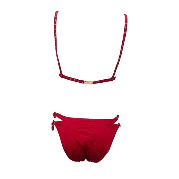 Dior Red Monogram Bikini - Swimwear