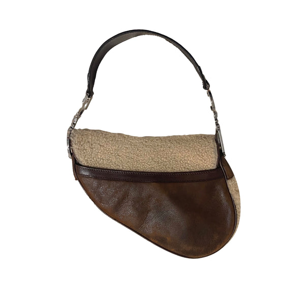 Dior Sherpa Saddle Bag - Handbags