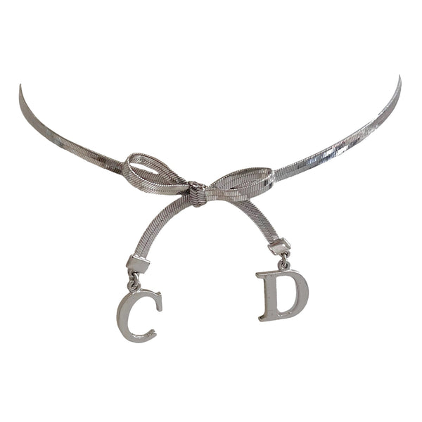 Dior Silver Logo Choker - Jewelry