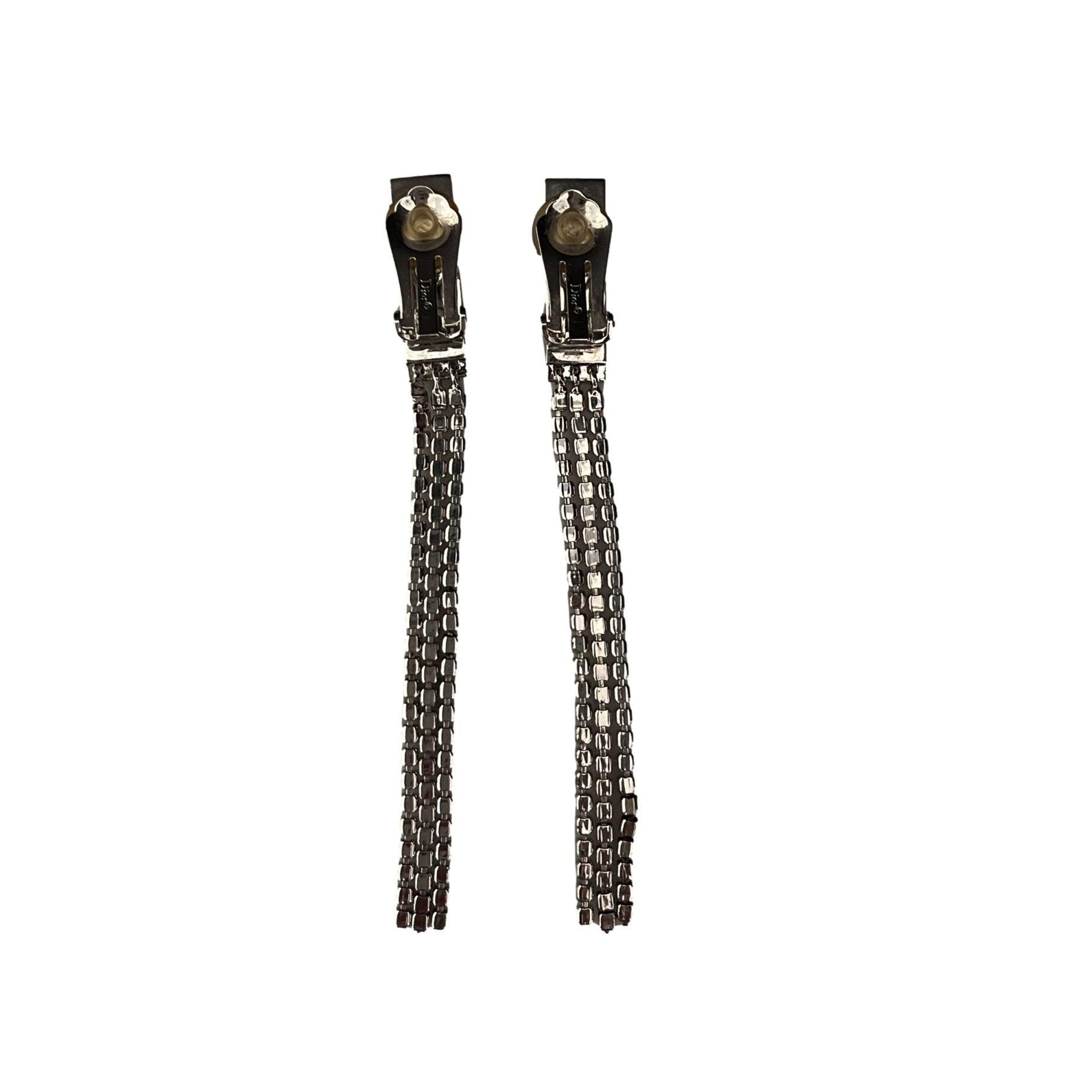 Dior Silver Rasta Clip On Earrings - Jewelry