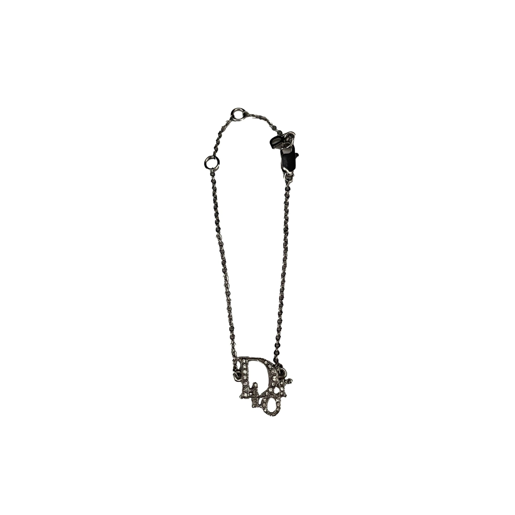 Dior Silver Rhinestone Bracelet - Jewelry