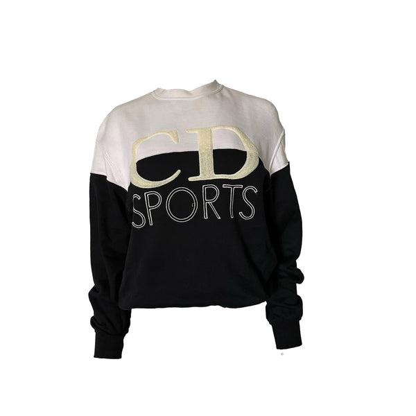 Dior Sport White Colorblock Logo Sweatshirt - Apparel
