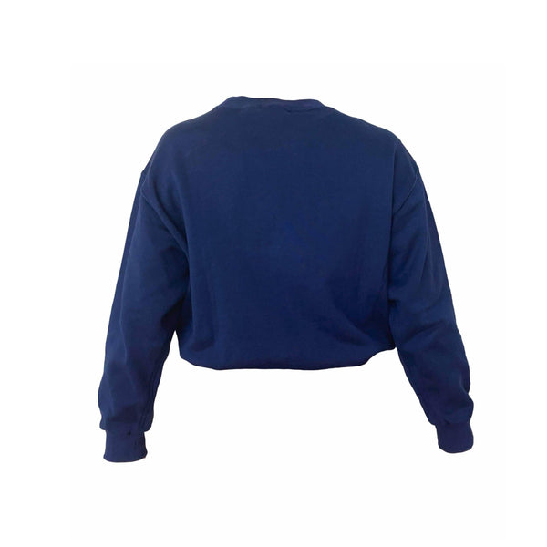 Dior Sports Navy Jumbo Logo Sweatshirt - Apparel