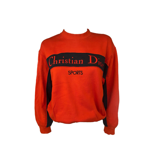 Dior Sports Orange Stripe Sweatshirt - Apparel