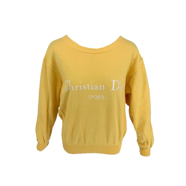 Dior Sports Yellow Logo Sweatshirt - Apparel