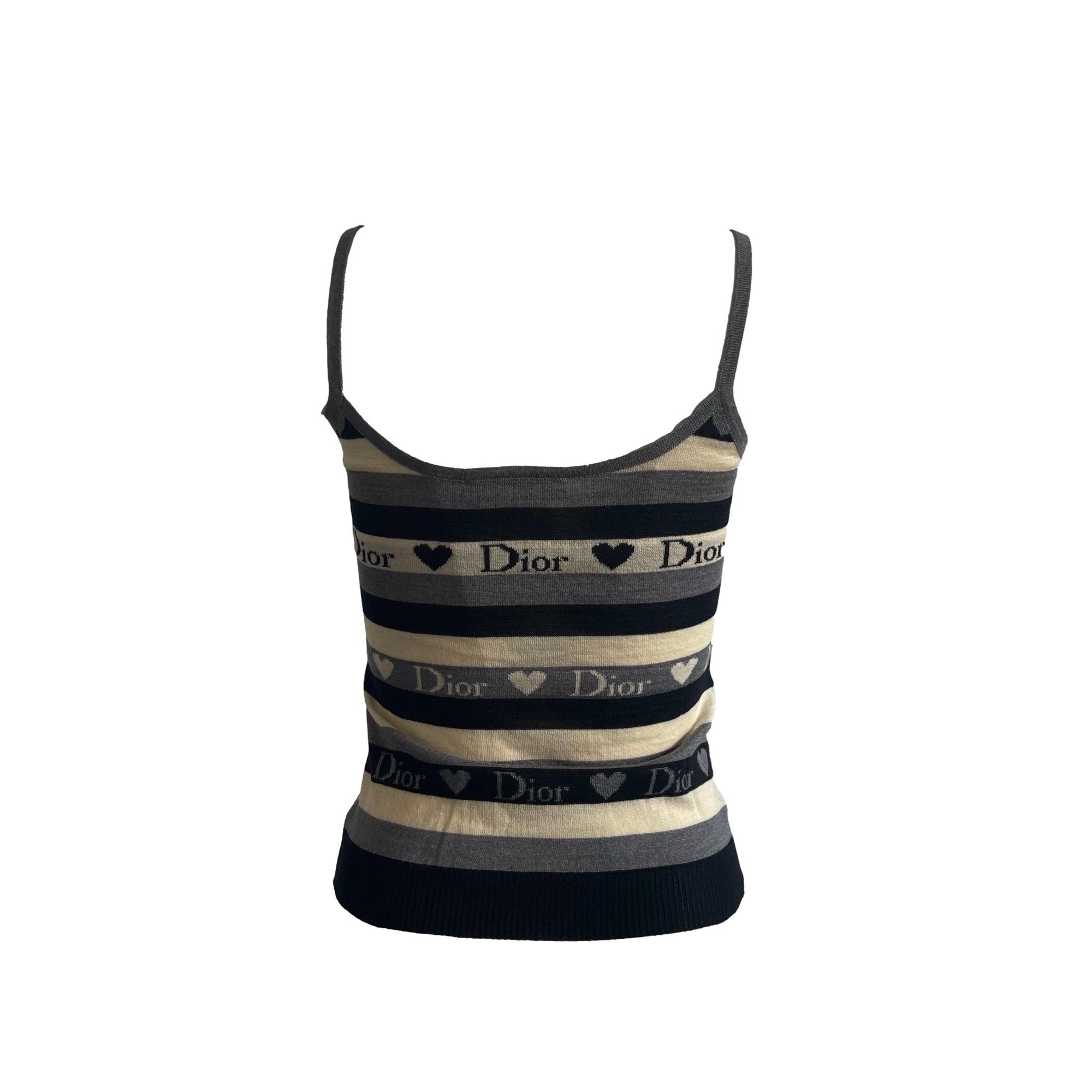 Dior Stripe Heart Tank - Apparel