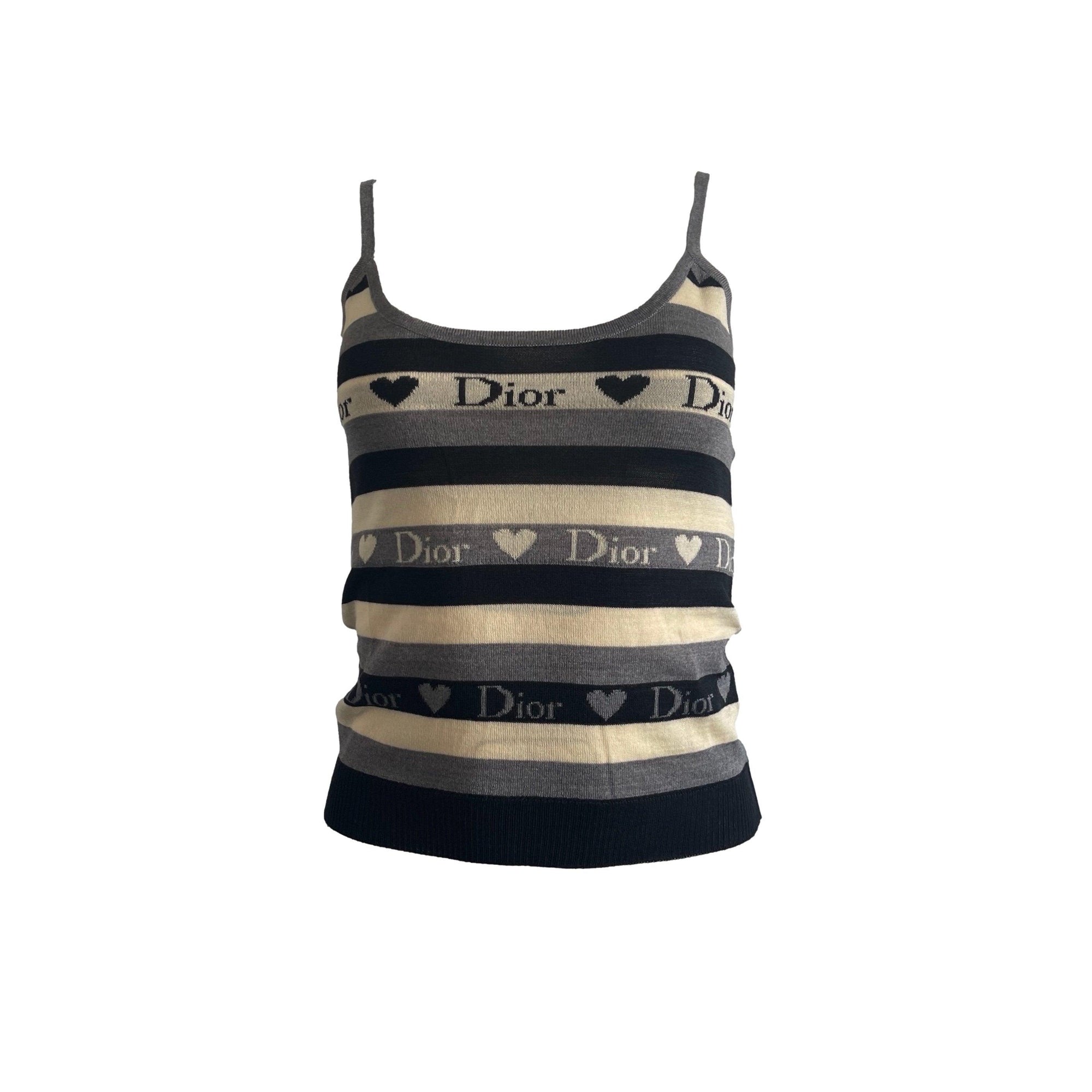 Dior Stripe Heart Tank - Apparel