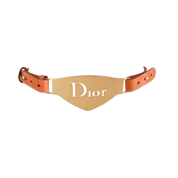 Dior Tan Jumbo Logo Belt - Accessories