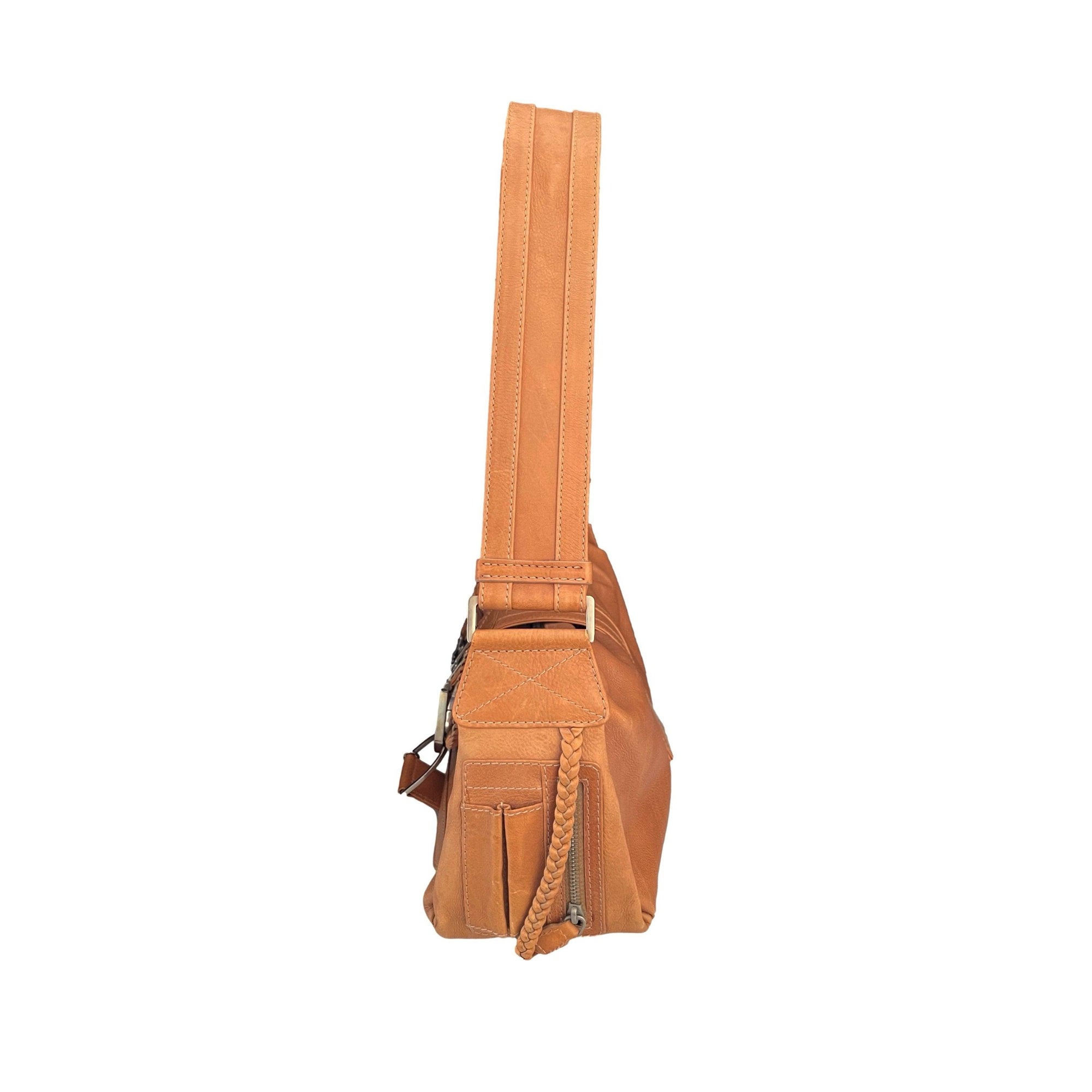 Dior Tan Leather Shoulder Bag - Handbags