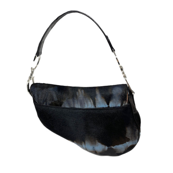 Dior Tie-Dye Calfhair Saddle Bag - Handbags